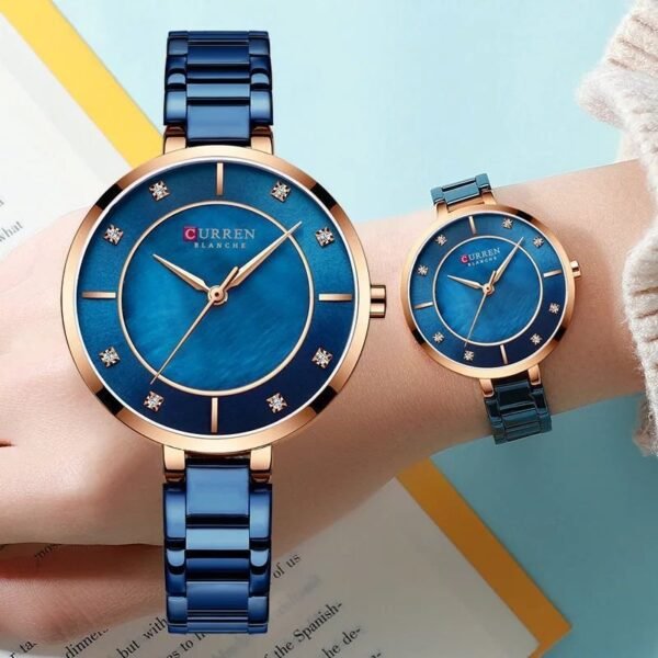 Curren Blanche design,  in  striking blue and gold color combination!