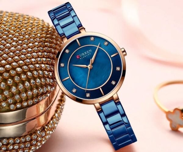 Curren Blanche design,  in  striking blue and gold color combination!