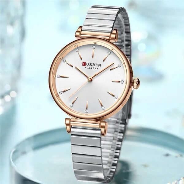 Curren Blanche watch has a lovely two-tone design