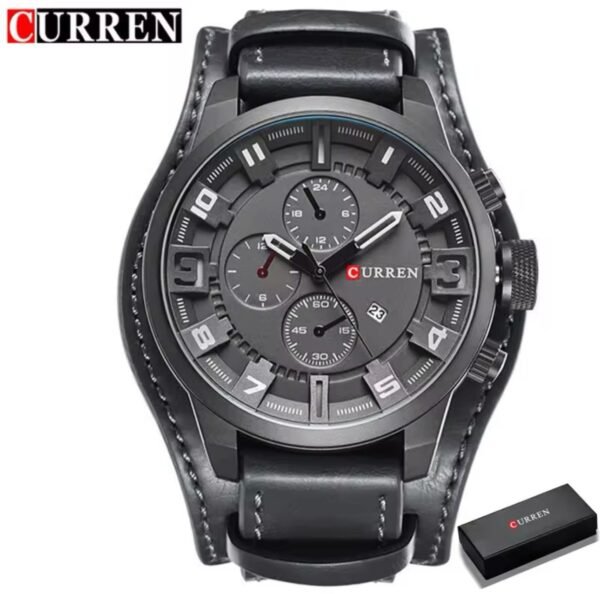 Curren  watch in an all-black, tactical design! 🔥