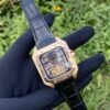 Cartier Santos Skeleton Tourbillon style watch — truly luxurious! 🟠🖤